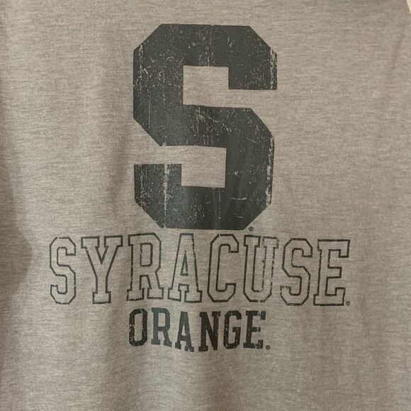 😊3/$30 Women's Syracuse 3/4 Length Camo Sleeve Top Sz Medium Rivalry Threads - Picture 2 of 6
